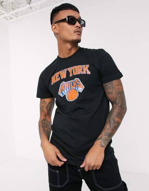 Black New Era NBA New York Knicks Logo Oversized T-Shirt