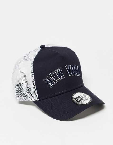 New Era 9Forty A Frame Trucker Cap NY Yankees Coral Cord Orange