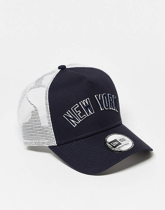 New Era - new york cap in black and white