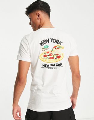 New Era T-Shirt Food Pack New York Pizza Tee White, White 