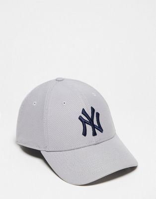 New Era New York Yankees 9forty textured unisex cap in grey - ASOS Price Checker