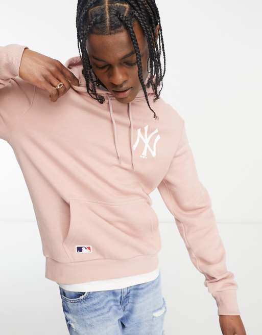 Los Angeles Dodgers Logo Pink Pullover Hoodie