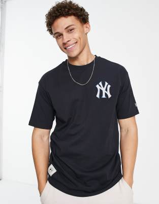 New Era MLB New York Yankees camo infill t-shirt in white exclusive as ASOS