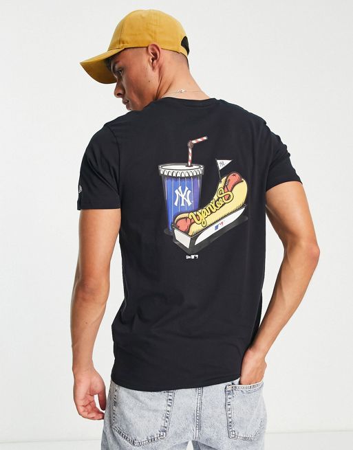 New Era New York Yankees city backprint t-shirt in navy