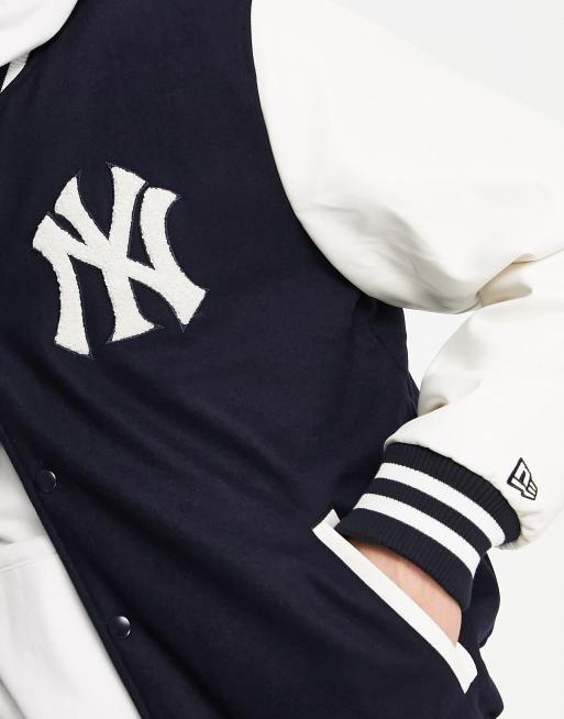 New Era – New York Yankees – Granatowa kurtka w uczelnianym stylu, 3 z 4