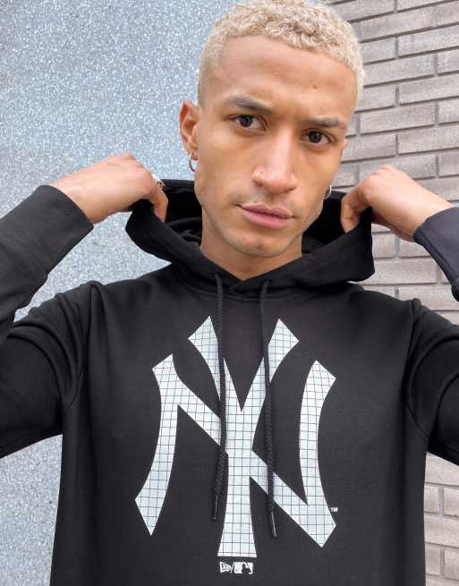 New York Yankees Logo Infill Grey Hoodie