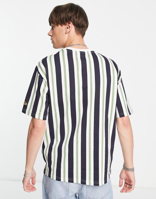 New Era – New York Yankees – Grönrandig t-shirt i oversize, 2 av 4