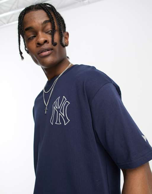 New Era Heritage Navy Oversized T-Shirt