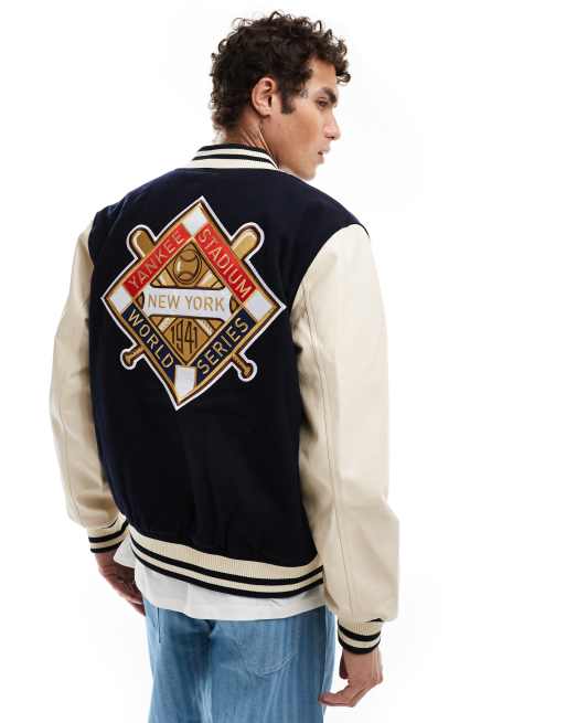 New Era – New York Yankees – Marinblå jacka i collegestil, 3 av 4