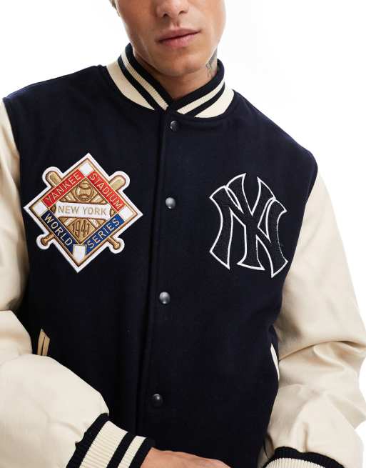 New Era – New York Yankees – Marinblå jacka i collegestil, 4 av 4