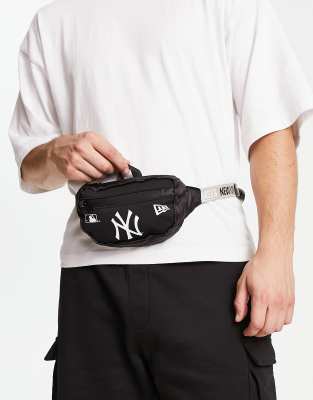 New Era New York Yankees mini bum bag in black ASOS