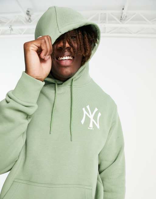 New Era New York Yankees oversized backprint hoodie in green | ASOS
