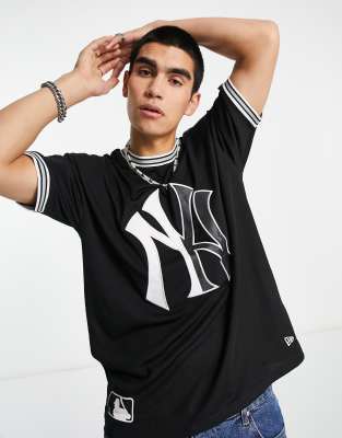New Era - New York Yankees - Oversized sort T-shirt i mesh