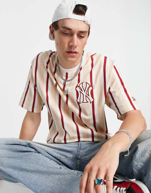 ASOS Oversized Baseball Jersey Shirt in Red for Men