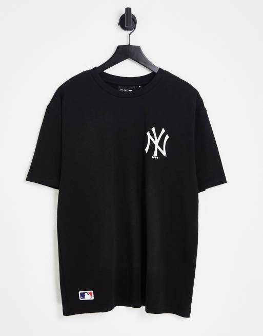 New Era MLB New York Yankees camo infill t-shirt in black exclusive as ASOS