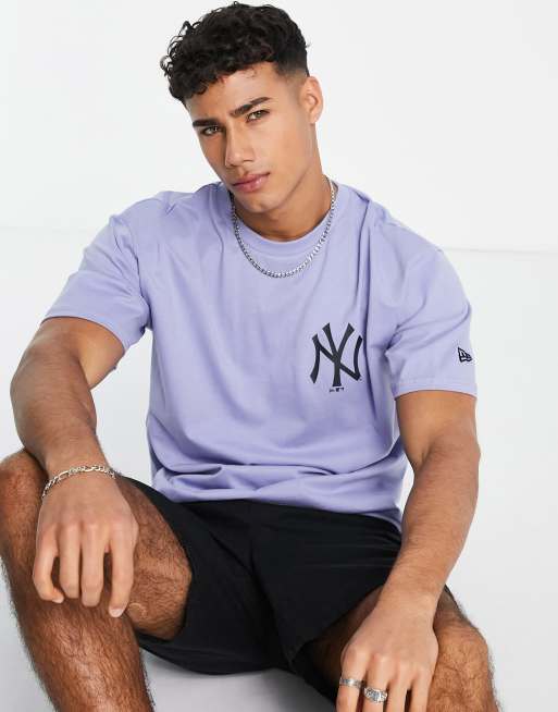 New Era New York Yankees oversize t-shirt in purple