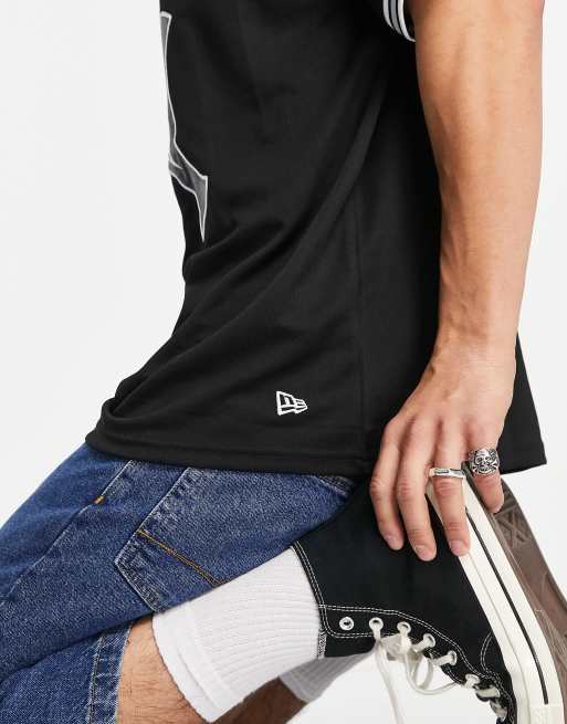 New Era - New York Yankees - Oversized T-shirt van mesh in zwart, 2 van 4
