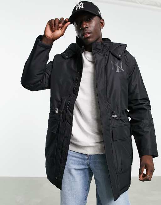 New Era New York Yankees padded jacket in black | ASOS