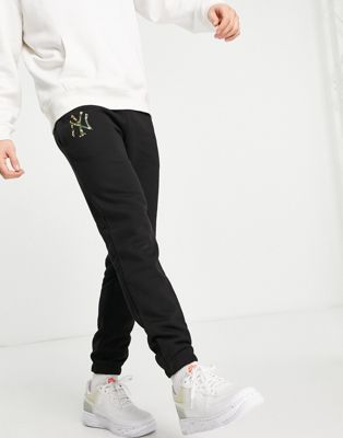 Survêtements New Era - New York Yankees - Pantalon de jogging à logo camouflage - Noir
