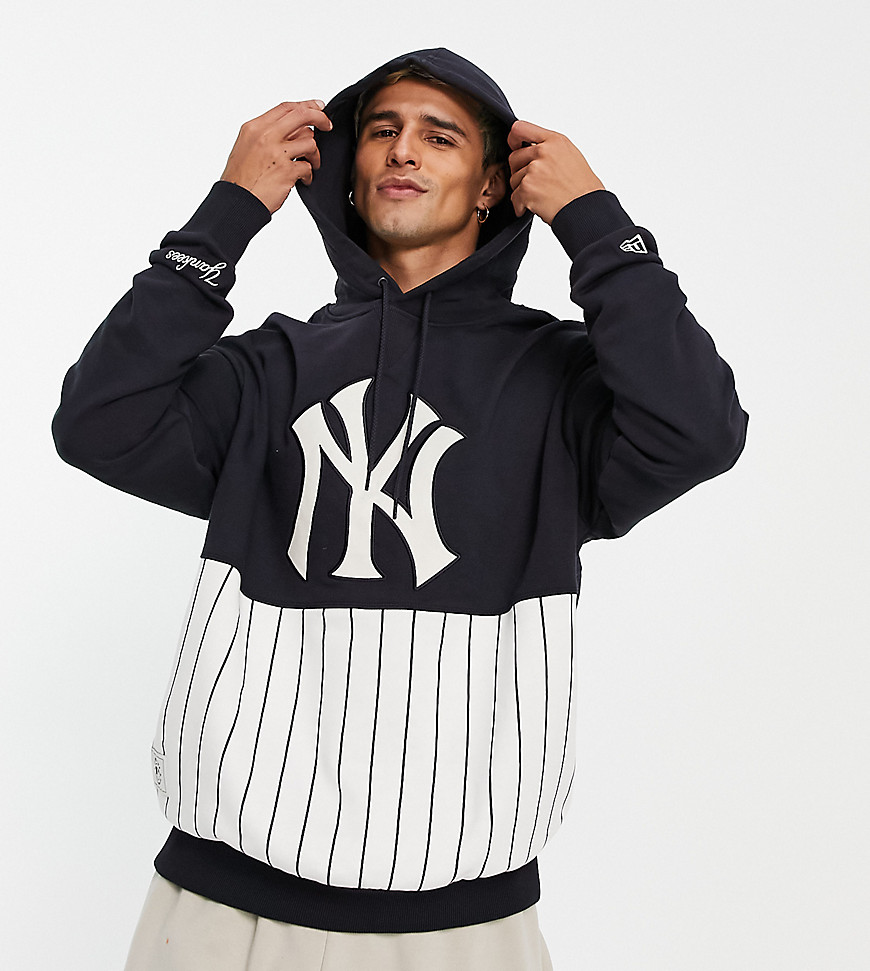 New Era New York Yankees pinstripe hoodie in navy exclusive to ASOS