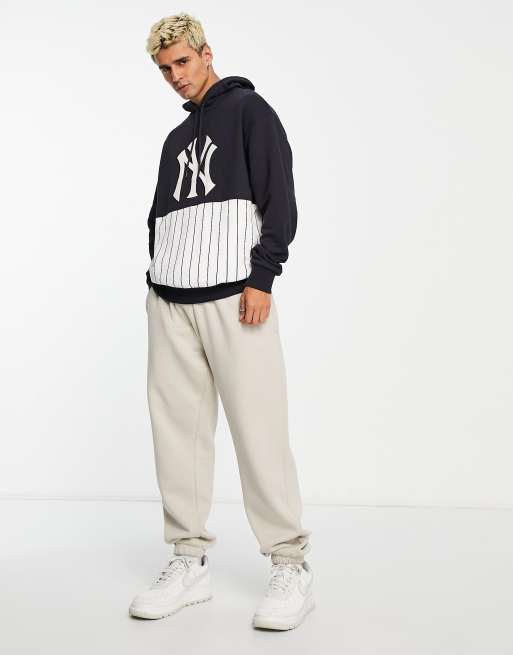 New Era LA Dodgers pinstripe hoodie in green exclusive to ASOS