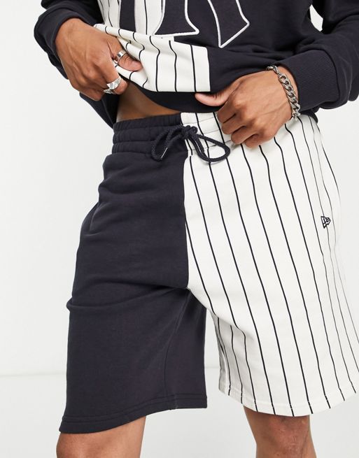 New Era New York Yankees pinstripe splice shorts in navy exclusive to ASOS