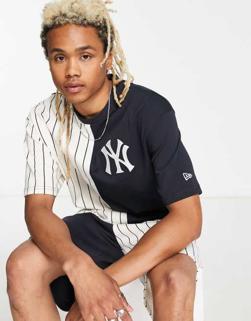 MLB New York Yankees Boys' White Pinstripe Pullover Jersey - XS