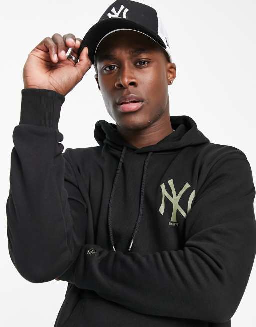 New Era – New York Yankees – Svart huvtröja med logga, 2 av 4