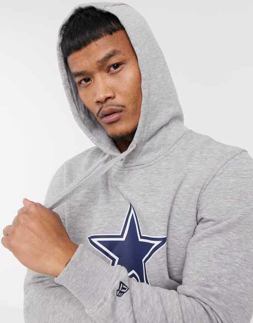 New Era Dallas Cowboys NFL Grey Pullover Hoodie Sweatshirt: