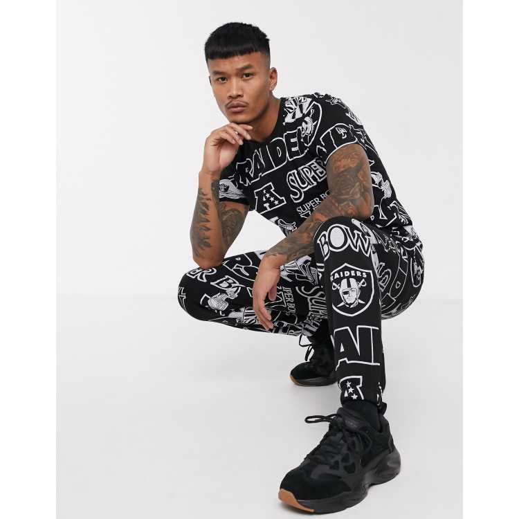 Printed joggers - Black/Oakland Raiders - Men