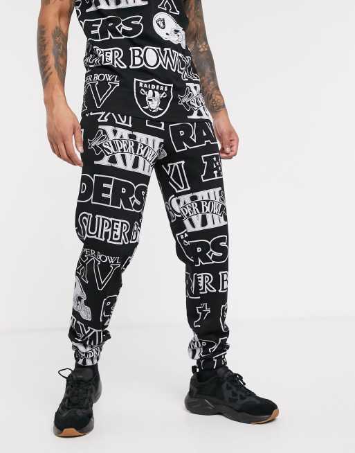 Las Vegas Raiders NFL Mens Repeat Print Lounge Pants