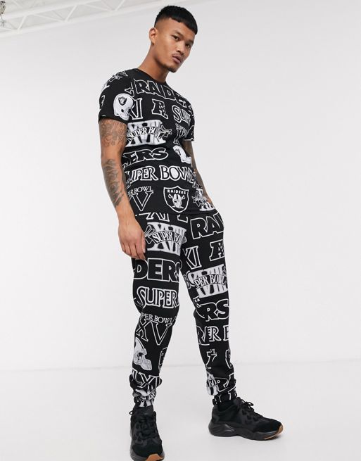ASOS DESIGN NFL oversized sleeveless t-shirt with Raiders front print