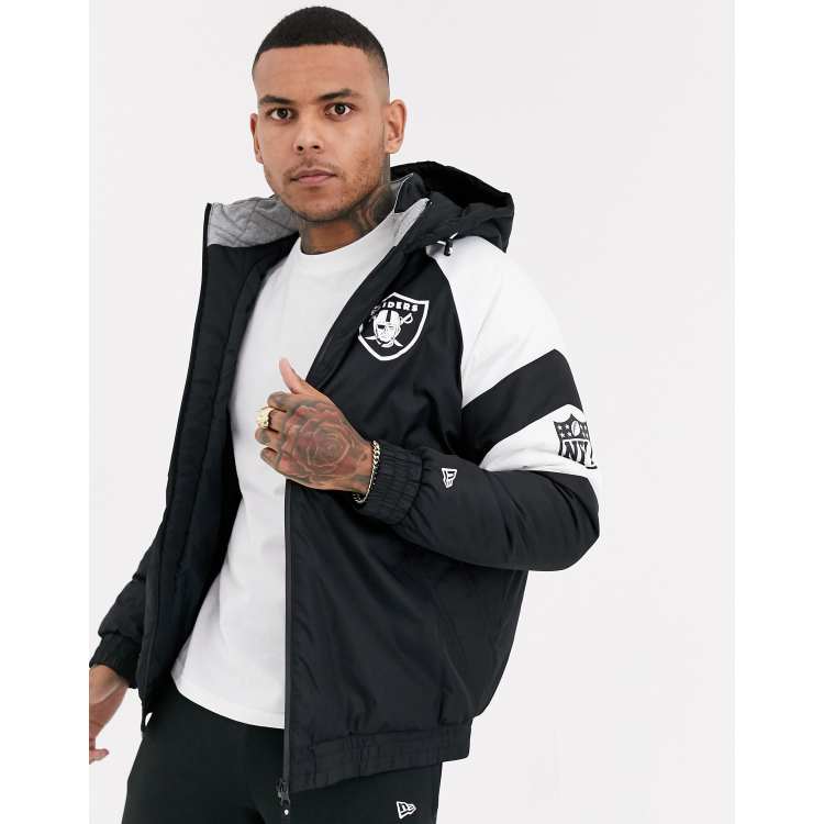 Las Vegas Raiders Gradient Ombre Puffer Jacket, M