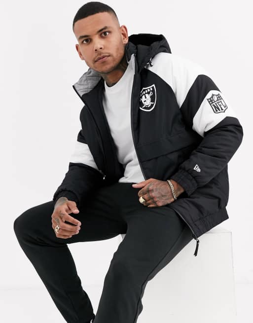 New Era NFL Las Vegas Raiders puffer jacket in black