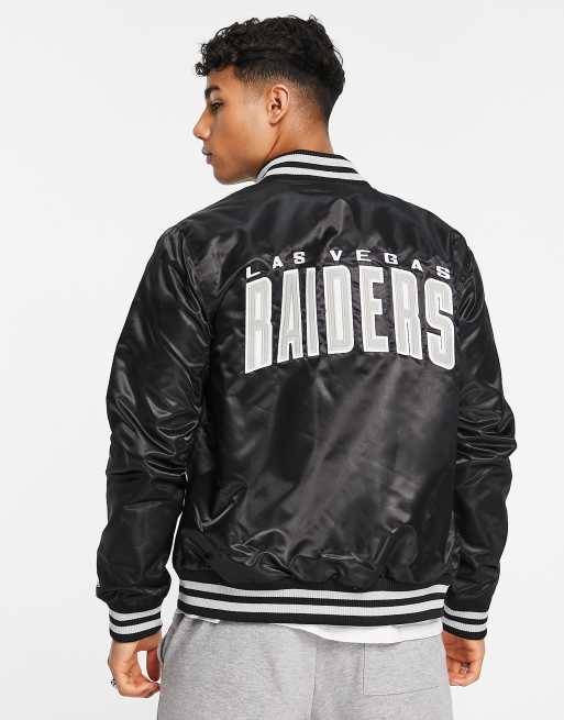 Las Vegas Raiders Oversized Leather Varsity Jacket