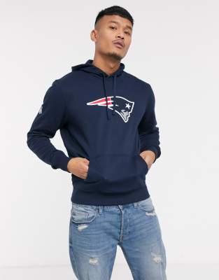 New England Patriots Yarn Dye Hoodie - Heather Grey