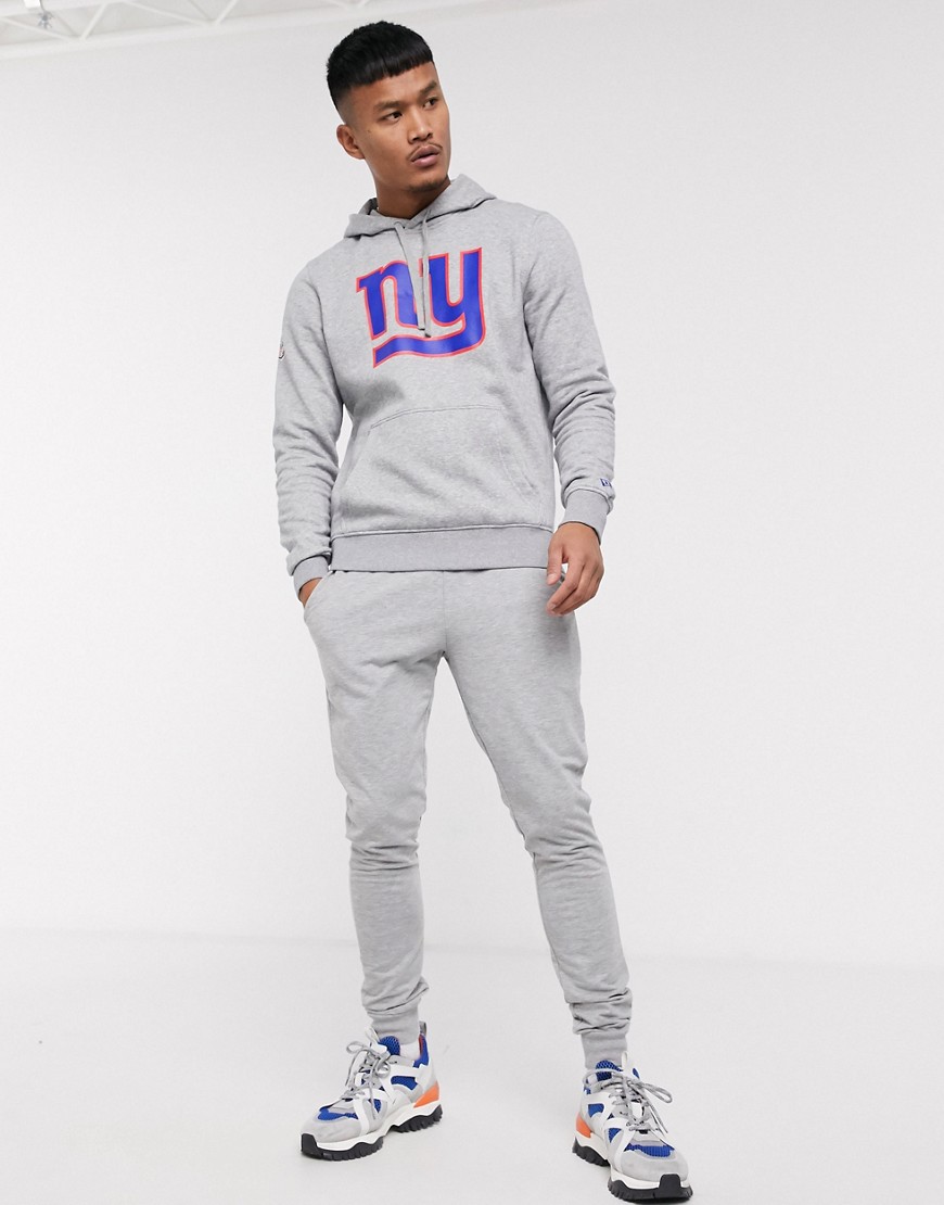 New Era NFL New York Giants logo hoodie in grey