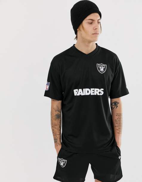 New Era - NFL Oakland Raiders - Oversized T-shirt met mesh in zwart - view 1