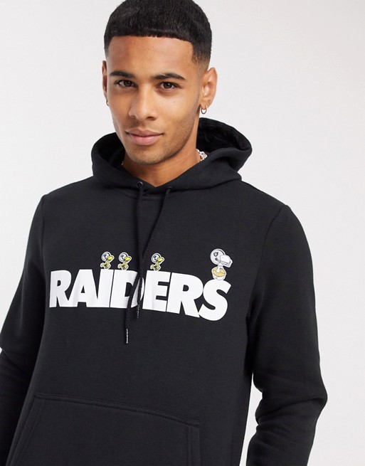 New Era NFL x Peanuts Las Vegas Raiders hoodie in black