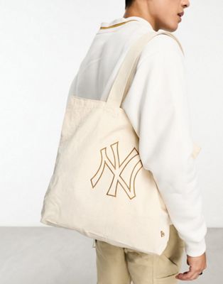 New Era NY basic tote bag in white