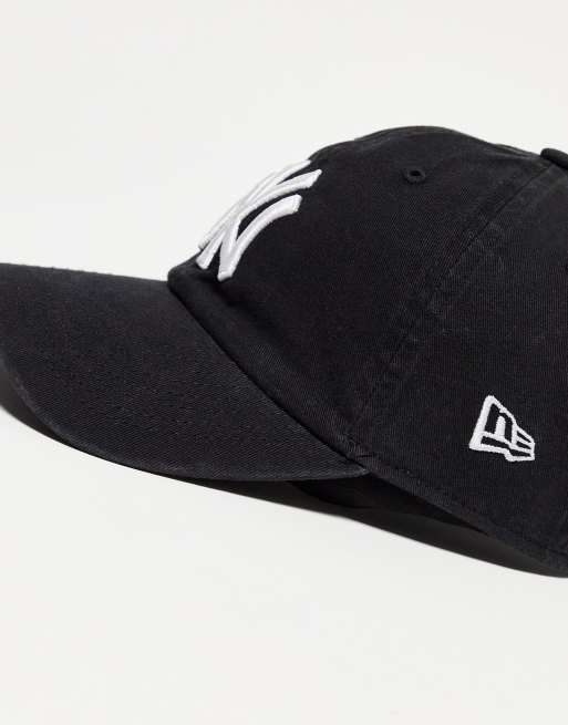 New Era NY casual classic unstructured cap in washed black, 2 of 4