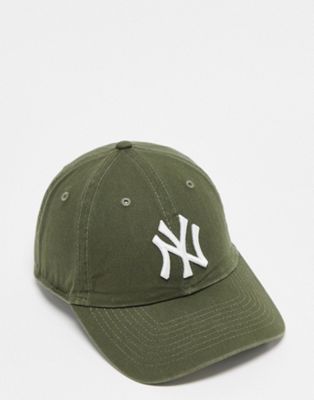 New Era NY casual classic unstructured cap in washed khaki
