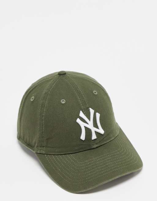 New Era NY casual classic unstructured cap in washed khaki