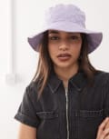 [New Era] New Era NY floral towelling bucket hat in lilac-Purple No Size PURPLE