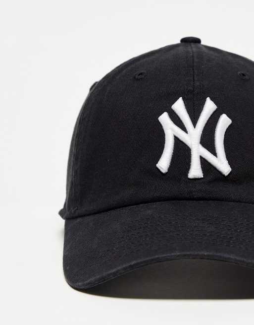 New Era – NY – Lässige, klassische, unstrukturierte Kappe in verwaschenem Schwarz, 3 von 4