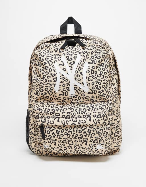 New Era NY leopard print back pack in multi