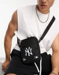 [New Era] New Era NY logo flight bag in black One Size Black