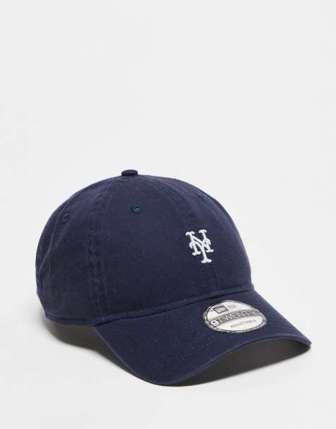 New Era - NY Mets - 9TWENTY - Ongestructureerde pet met minilogo in marineblauw met wassing - view 1