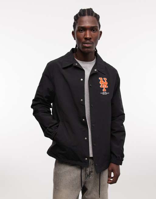 New Era - NY Mets - Coachjack met print op de achterkant in zwart, 5 van 5