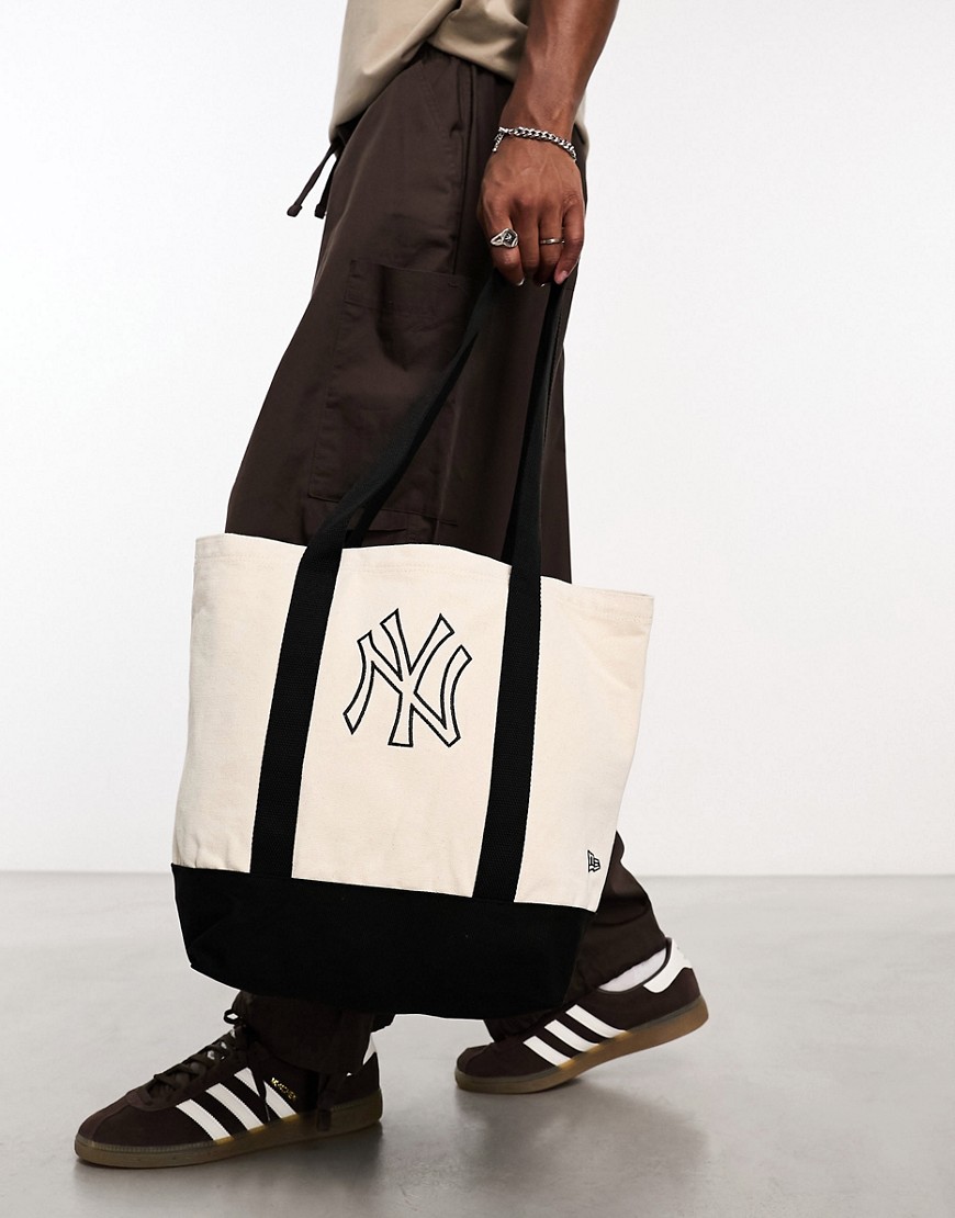 New Era NY premium tote bag in white